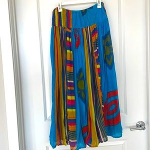 Colorful Caribbean Maxi Skirt